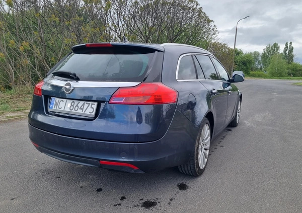 Opel Insignia cena 25900 przebieg: 214217, rok produkcji 2011 z Warszawa małe 56